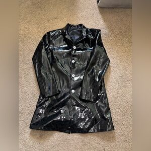 Stylish Black Women's Raincoat. Size M
